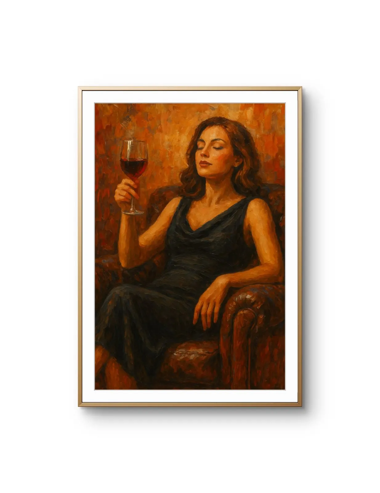 Elena Aureli - A Toast to Solitude — Mixed Media stampa d'arte di Elena Aureli