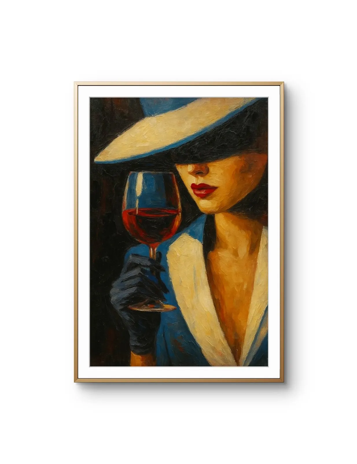 Elena Aureli - Elegance in the Dark — Mixed Media stampa d'arte di Elena Aureli