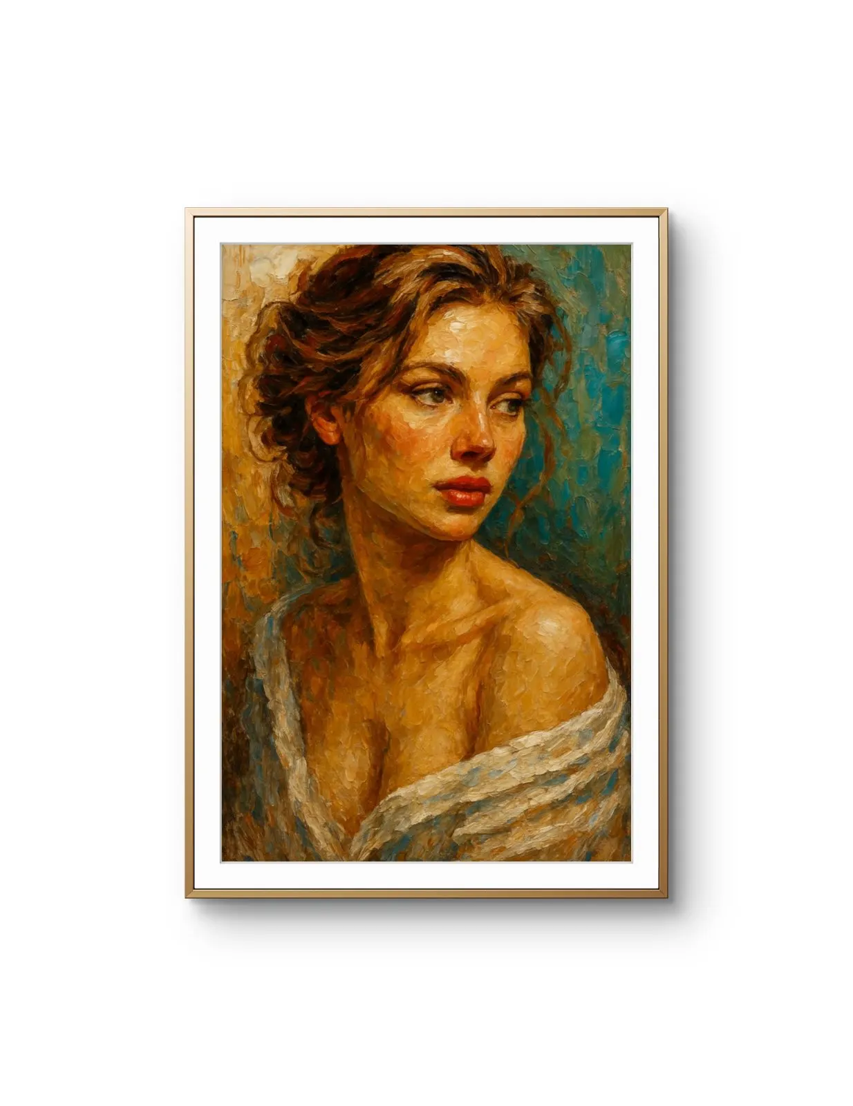 Elena Aureli - Grace in Profile — Mixed Media stampa d'arte di Elena Aureli