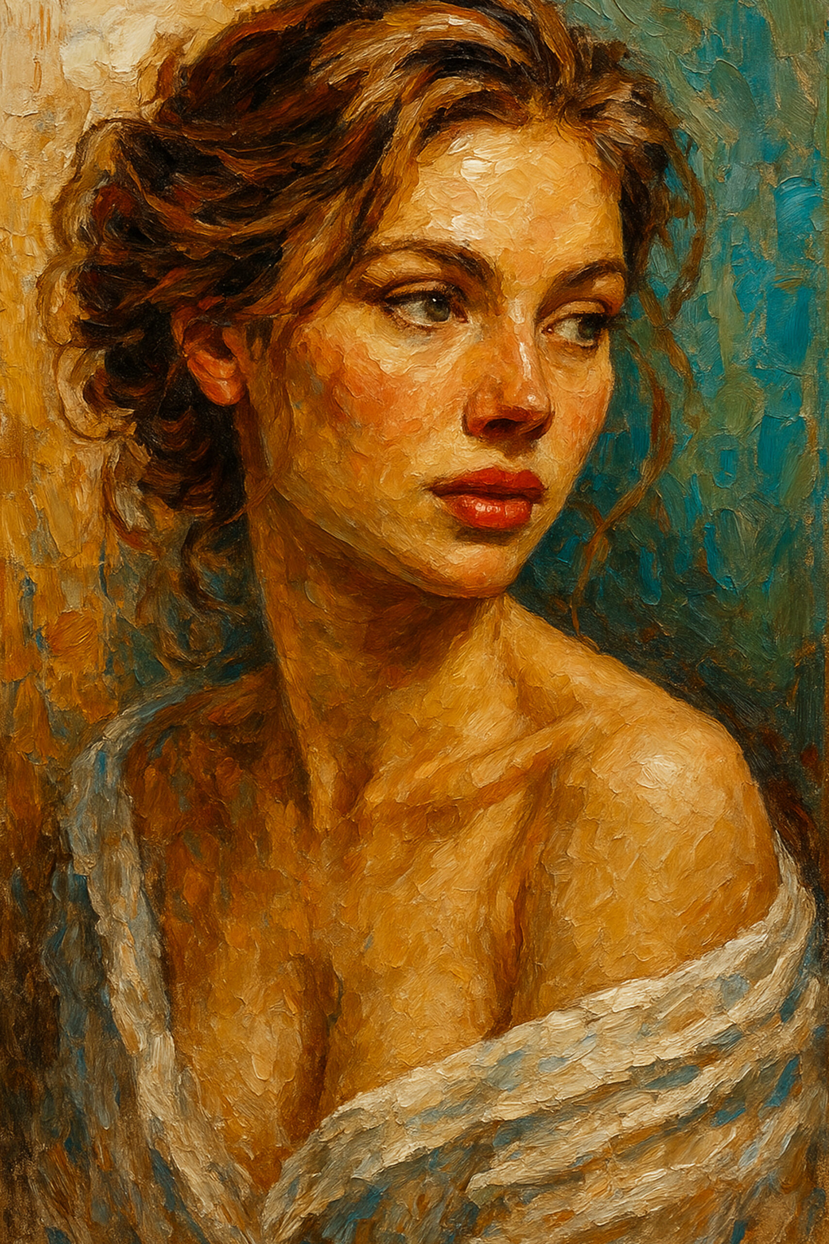 Elena Aureli — Grace in Profile, una stampa d'arte a tecnica mista in un'asta d'arte settimanale