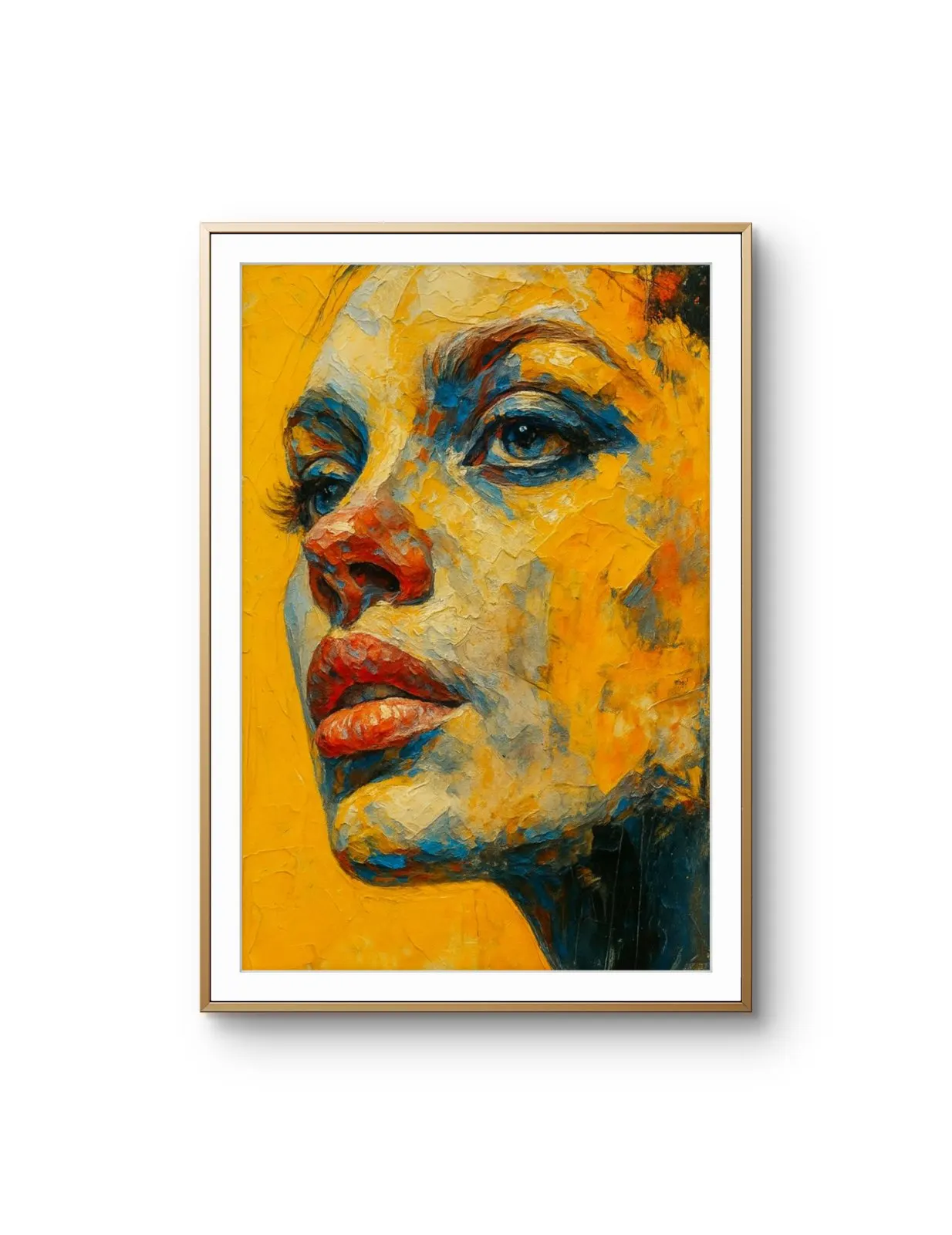 Elena Aureli - The Bold Gaze — Mixed Media stampa d'arte di Elena Aureli