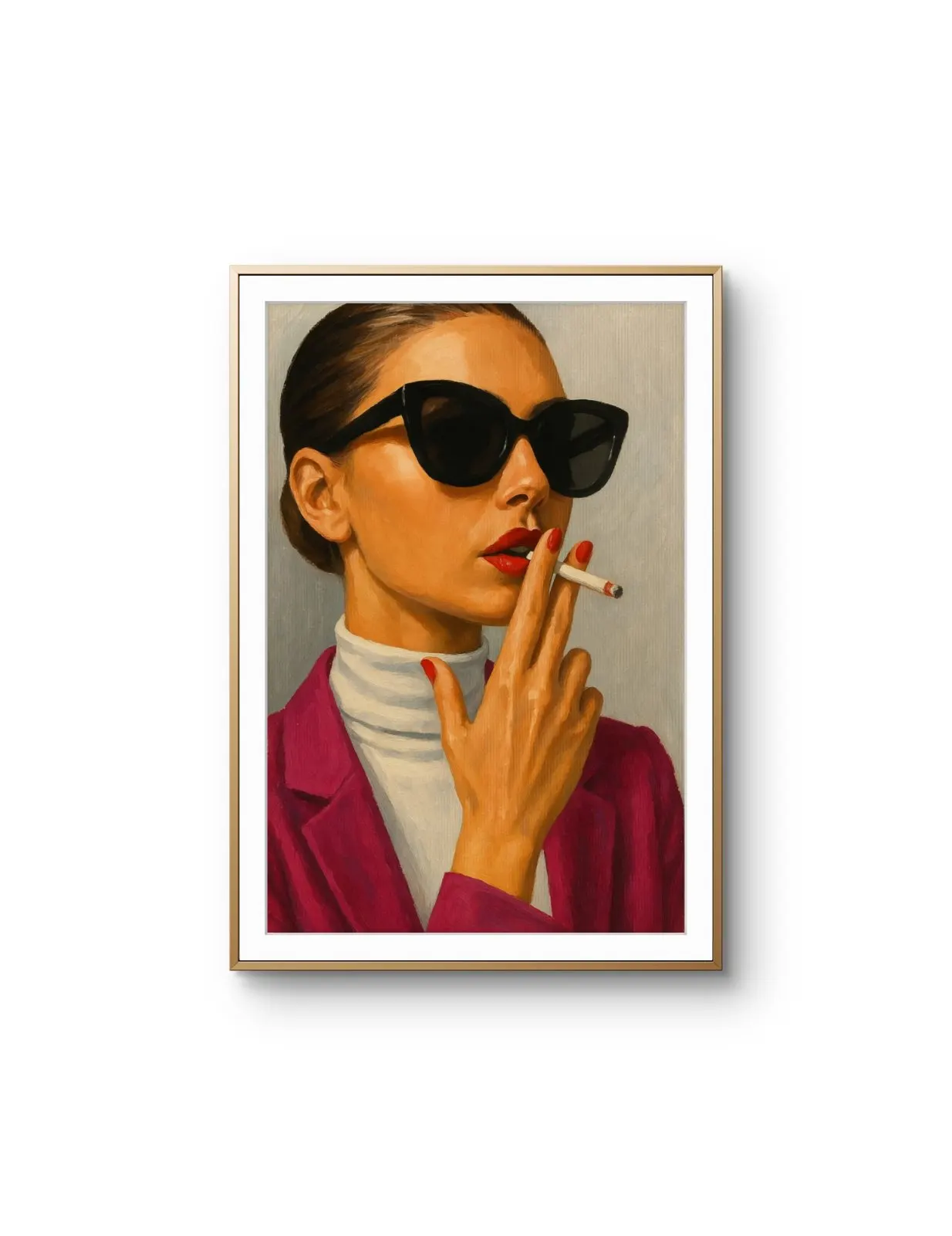 Elena Aureli - The Cool Elegance — Mixed Media stampa d'arte di Elena Aureli