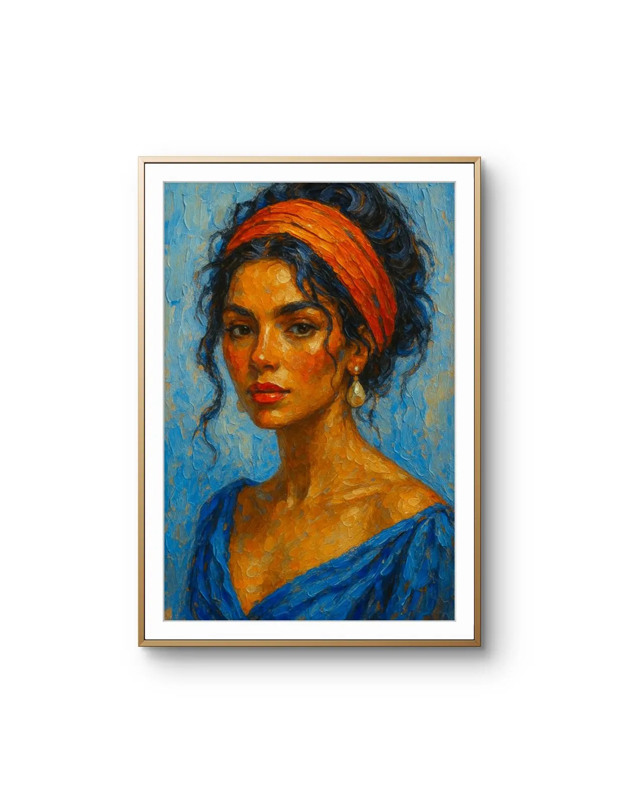 Elena Aureli - The Vibrant Gaze — Mixed Media stampa d'arte di Elena Aureli