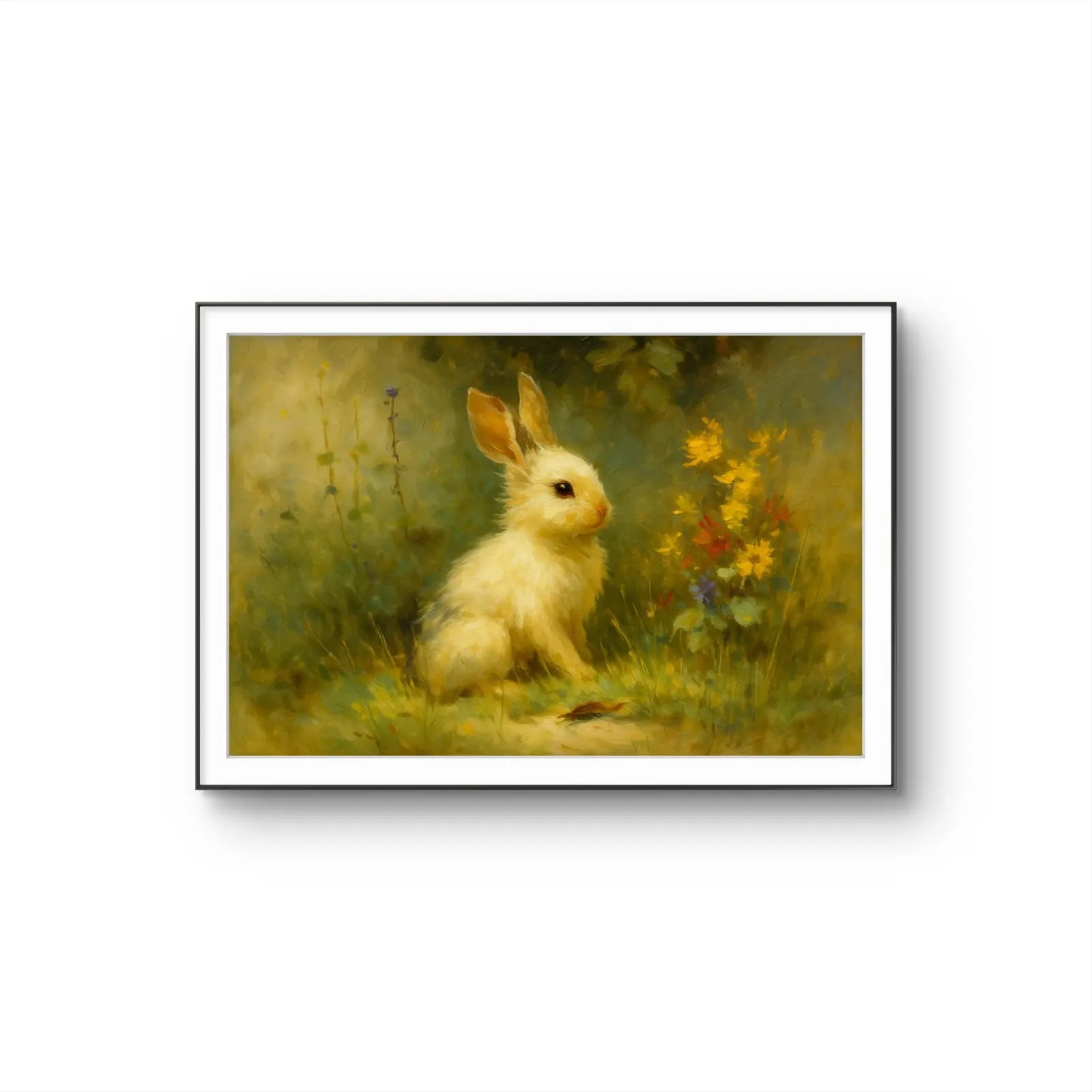 Henri des Bois - A Gentle Moment in the Meadow — Mixed Media stampa d'arte di Henri des Bois