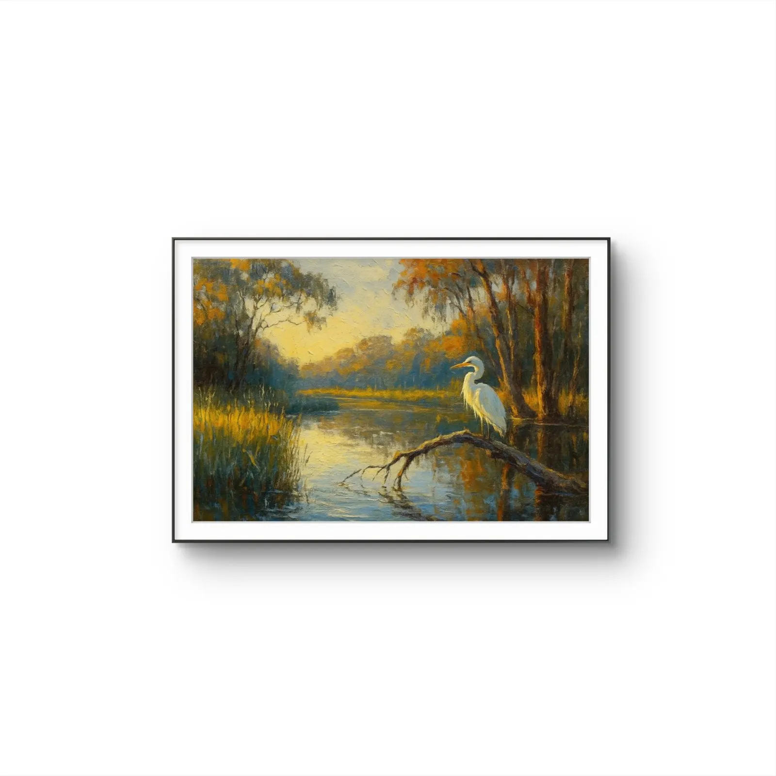 Henri des Bois - Autumn's Quiet Watcher — Mixed Media stampa d'arte di Henri des Bois