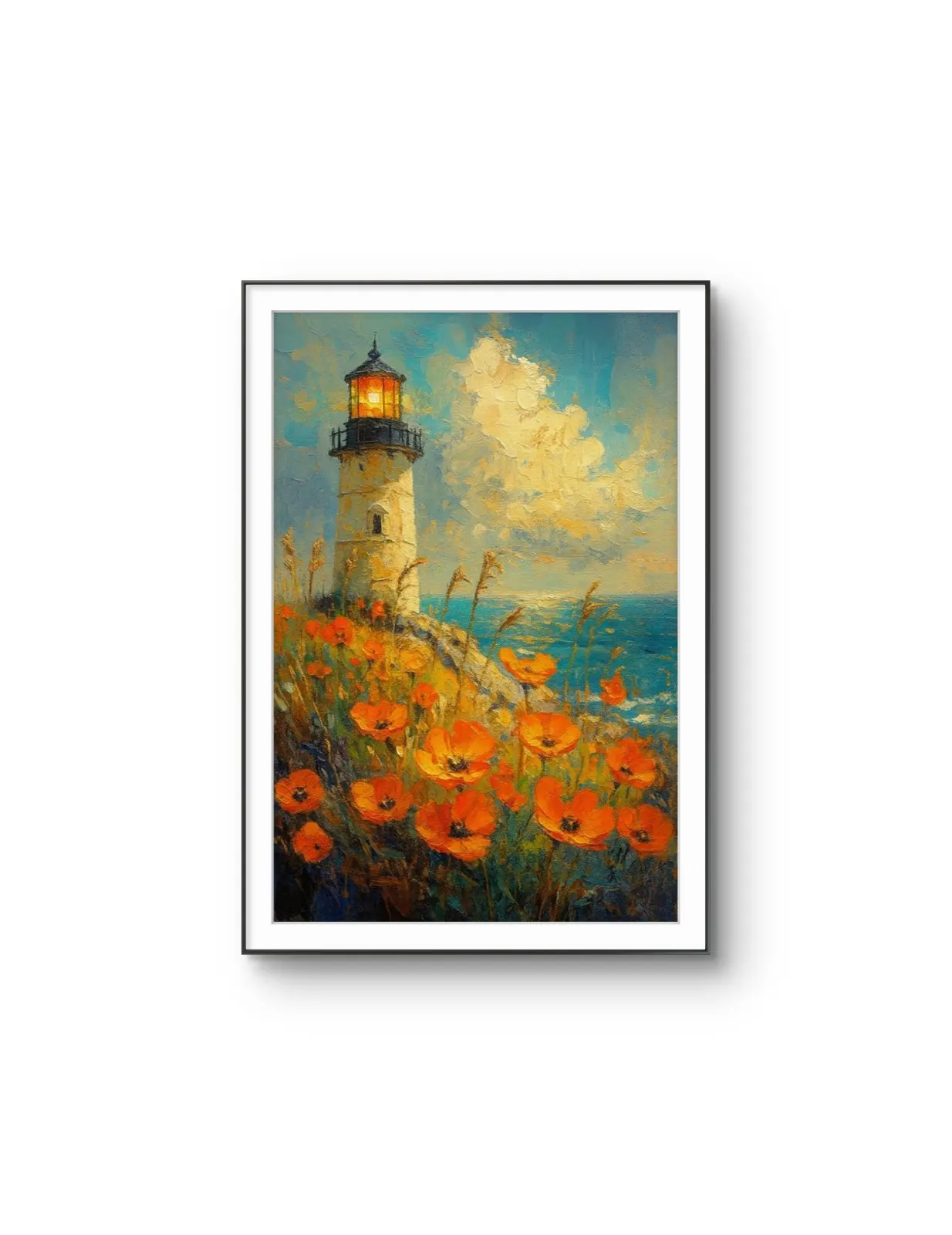 Henri des Bois - Beacon of the Seas — Mixed Media stampa d'arte di Henri des Bois