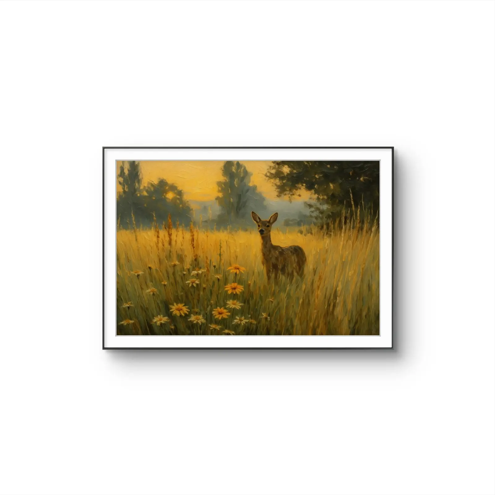 Henri des Bois - Golden Dawn — Mixed Media stampa d'arte di Henri des Bois