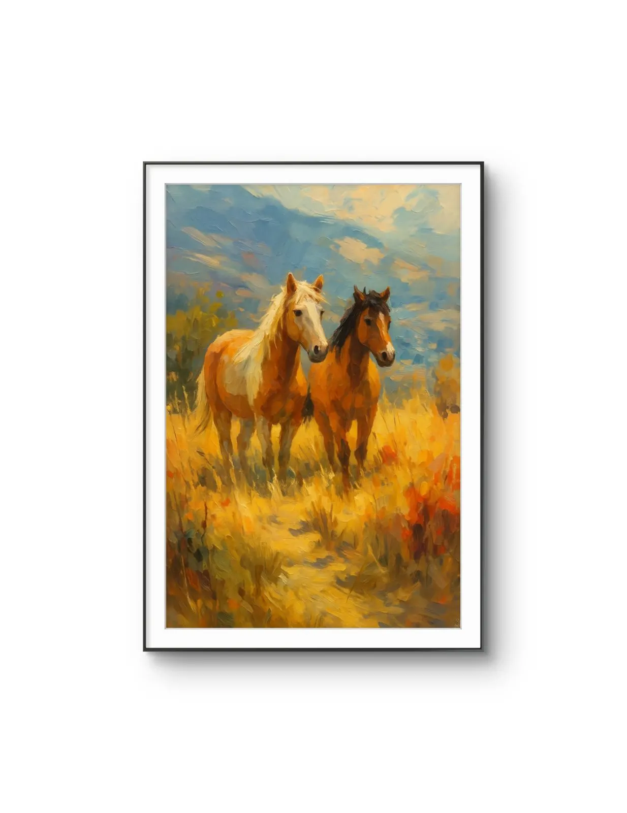 Henri des Bois - In the Warmth of the Meadow — Mixed Media stampa d'arte di Henri des Bois