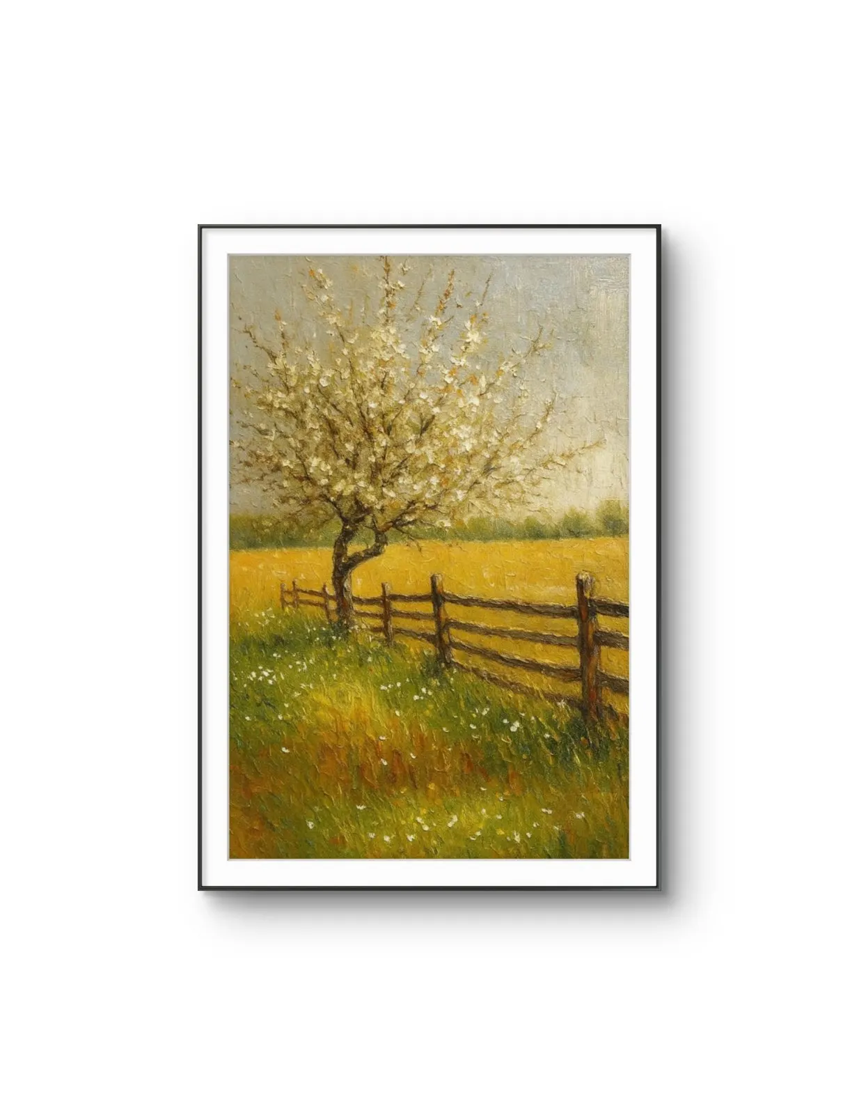 Henri des Bois - Spring's Embrace — Mixed Media stampa d'arte di Henri des Bois