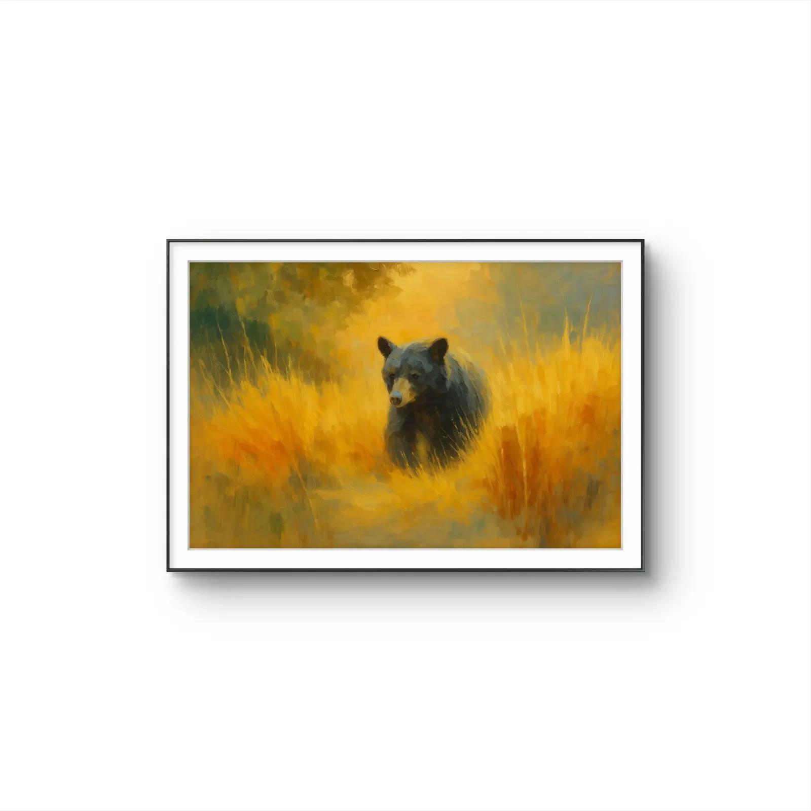 Henri des Bois - The Silent Watcher — Mixed Media stampa d'arte di Henri des Bois