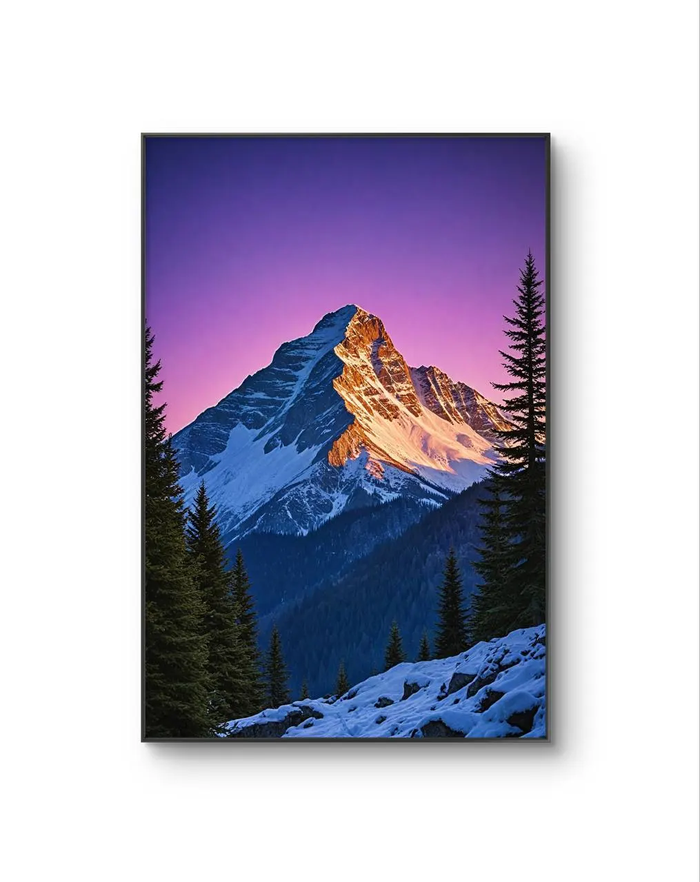 LumièreVue -  The Last Light on the Peak — Fotografia stampa d'arte di LumièreVue