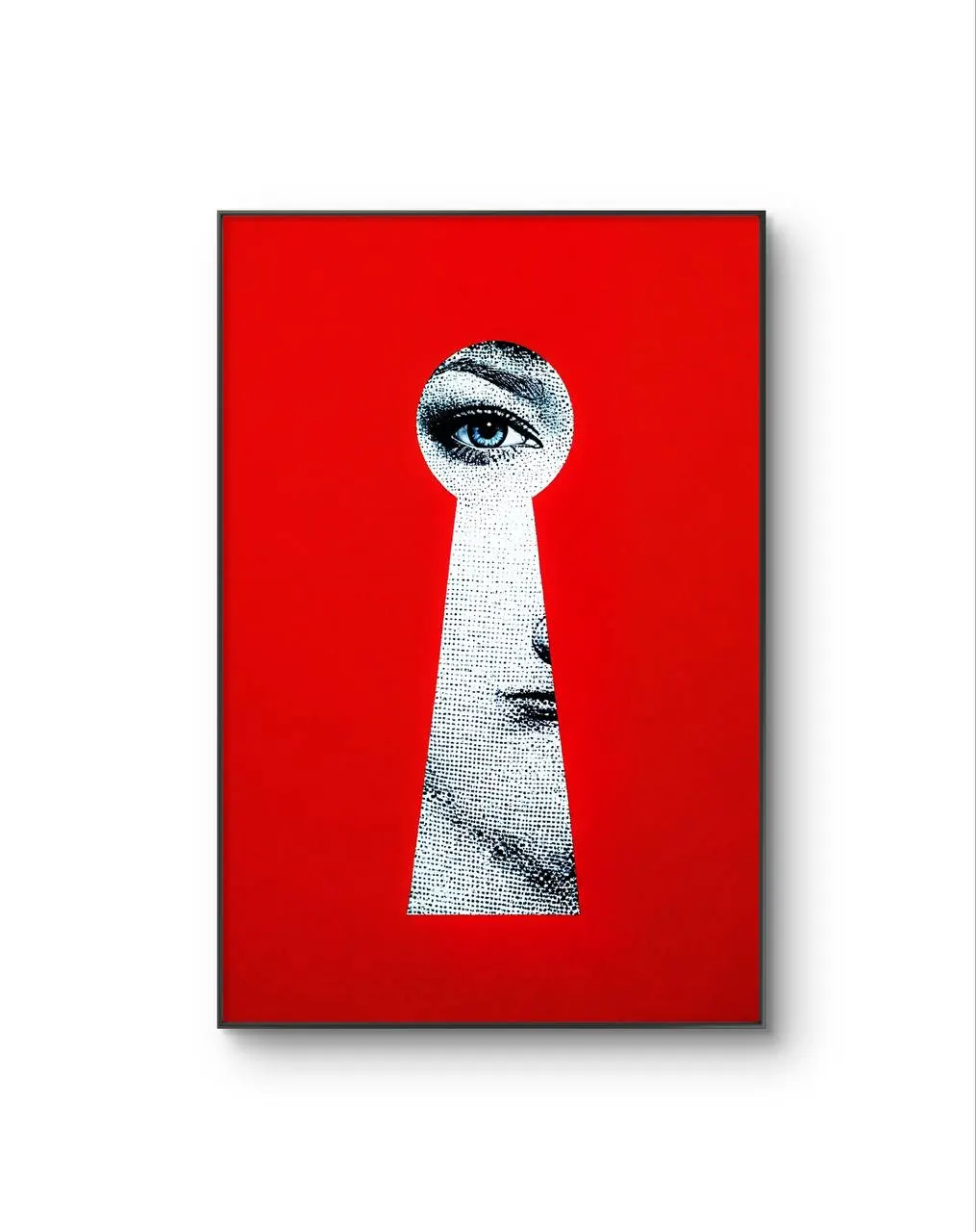 Rodrigo - The Keyhole Gaze — Mixed Media stampa d'arte di Rodrigo